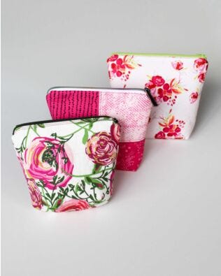 GO! Simple Zip Bags by Carolina Moore Pattern