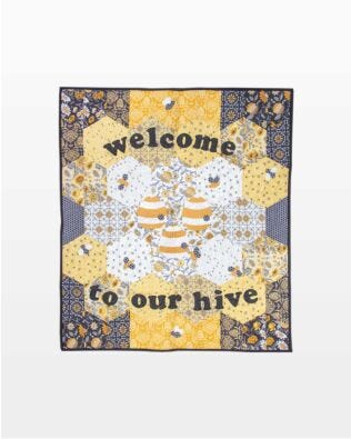 GO! Welcome to Our Hive Throw Quilt Pattern