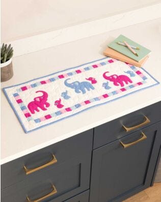GO! A Parade of Elephants Table Runner Pattern