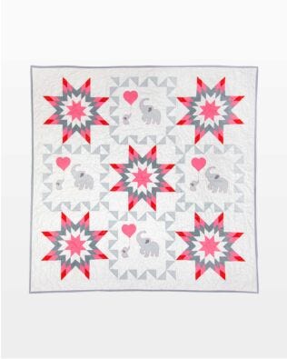 GO! Trunkloads of Love Throw Quilt Pattern