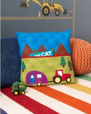 GO! Tractor Book Pocket Pillow Pattern