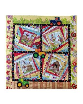 GO! Loralie’s Chickens on the Farm Wall Hanging Pattern