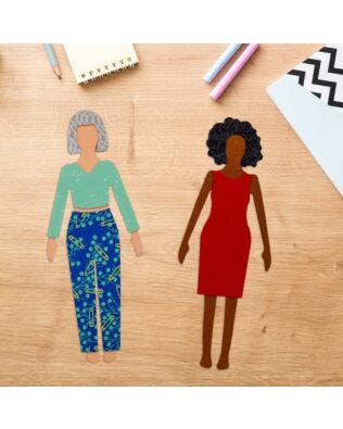 GO! On the GO! Paper Dolls Pattern