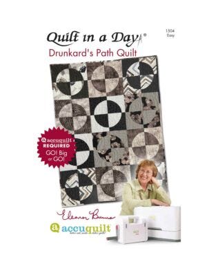 Quilt in a Day Drunkard's Path Quilts Pattern Booklet by Eleanor Burns (PQ1504)