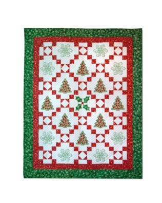 GO! Qube 6" Holiday Medley Throw Quilt Pattern (PQ91872)