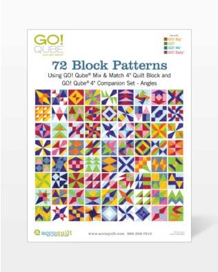 GO! Qube 4" Companion Set Angles-72 Block Patterns Booklet