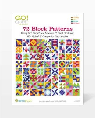 GO! Qube 5" Companion Set Angles-72 Block Patterns Booklet