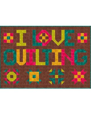 I Love Quilting Wall Hanging & Table Runner Pattern