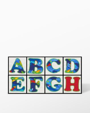 Alphabet #1 Embroidery by V-Stitch Designs