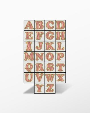 Alphabet #2 Embroidery by V-Stitch Designs