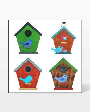 GO! Bird and Birdhouse Embroidery by V-Stitch Designs