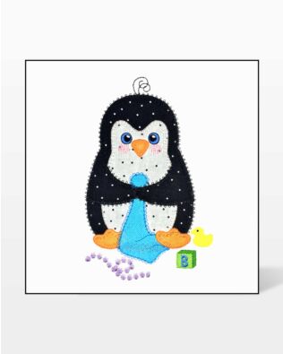 GO! Baby Penguin Embroidery by V-Stitch Designs