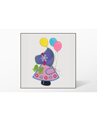 GO! Balloon Sunbonnet Sue Embroidery by V-Stitch Designs (VQ-BSB)