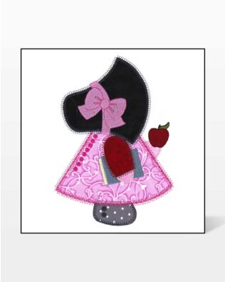GO! Back to School Sunbonnet Sue Embroidery by V-Stitch Designs