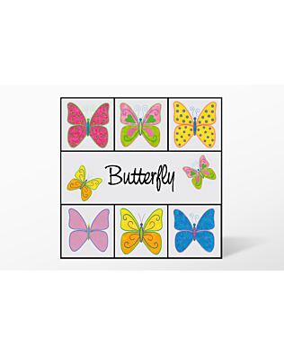 GO! Butterfly Embroidery by V-Stitch Designs (VQ-BUES1)