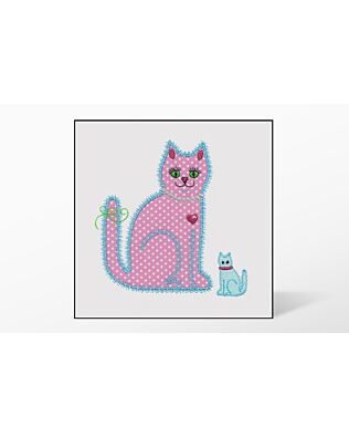 GO! Calico Cat Single #1 Embroidery Designs by V-Stitch Designs