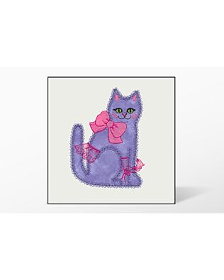GO! Calico Cat Single #5 Embroidery Designs by V-Stitch Designs