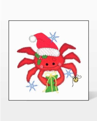 GO! Christmas Crab Embroidery by V-Stitch Designs