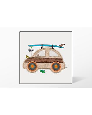 GO! Cute Car Single #3 Embroidery Designs by V-Stitch Designs