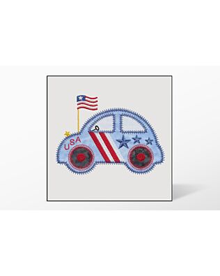 GO! Cute Car Single #4 Embroidery Designs by V-Stitch Designs