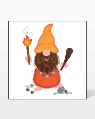 GO! Caveman Gnome Embroidery by V-Stitch Designs
