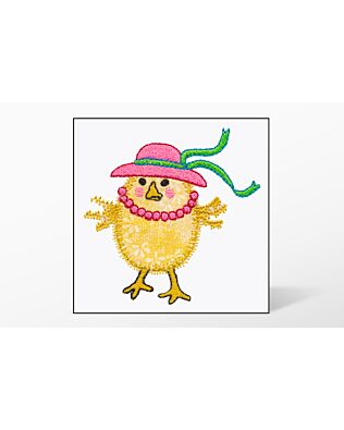 GO! Chick Single #3 Embroidery Designs by V-Stitch Designs