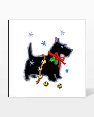 GO! Christmas Scottie Embroidery by V-Stitch Designs
