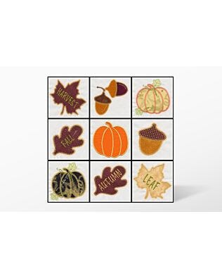 GO! Fall Medley Embroidery Designs by V-Stitch Designs (VQ-Fme)