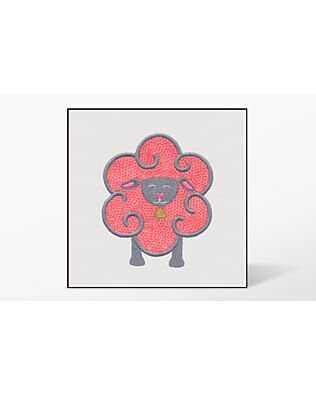 GO! Flower Sheep Single #5 Embroidery by V-Stitch Designs (VQ-FSS5)