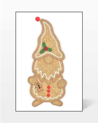 GO! Gingerbread Gnome Embroidery by V-Stitch Designs