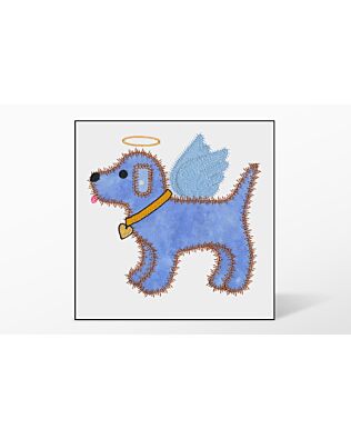 GO! Gingham Dog Single #5 Embroidery Designs by V-Stitch Designs