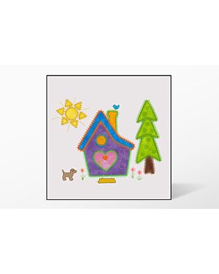 GO! Home Single #1 Embroidery Designs by V-Stitch Designs