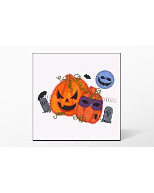 GO! Halloween Pumpkin Double Embroidery Designs by V-Stitch Designs (VQ-HPD)