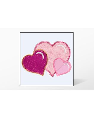 GO! Heart Single #1 Embroidery Designs by V-Stitch Designs