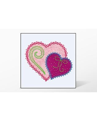 GO! Heart Single #5 Embroidery Designs by V-Stitch Designs