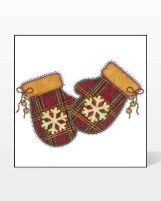 GO! Jingle Bell Mittens Embroidery by V-Stitch Designs