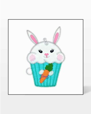 GO! Bunny Cupcake Embroidery by V-Stitch Designs