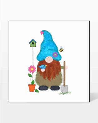 GO! Gardening Gnome Embroidery by V-Stitch Designs
