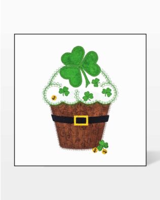 GO! Irish Cupcake Embroidery by V-Stitch Designs