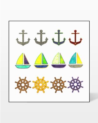 GO! Nautical Medley Embroidery by V-Stitch Designs