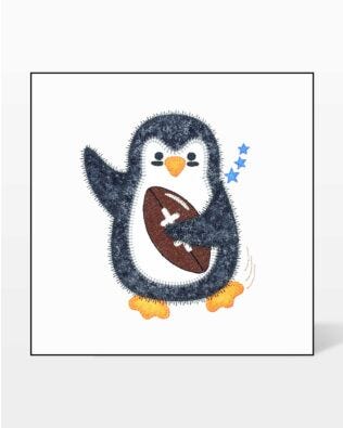 GO! Penguin All Star Embroidery by V-Stitch Designs
