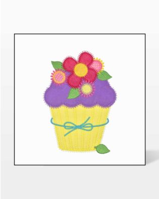 GO! Spring Cupcake Embroidery by V-Stitch Designs