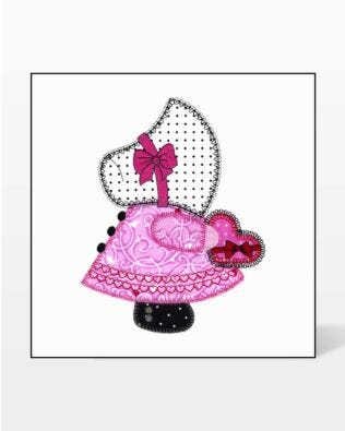 GO! Valentine Sunbonnet Sue Embroidery by V-Stitch Designs