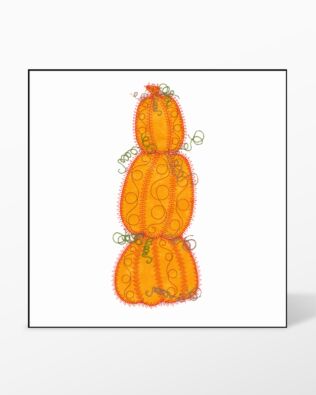 GO! Pumpkin Stack Embroidery Designs by V-Stitch Designs (VQ-PS)