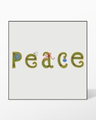 GO! Peace Set #4 Embroidery Designs by V-Stitch Designs (VQ-PS4)