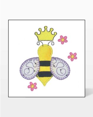GO! Queen Bee Embroidery by V-Stitch Designs
