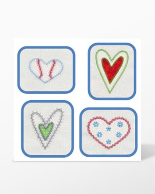GO! Queen of Hearts Embroidery Designs by V-Stitch Designs
