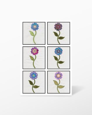 GO! Round Flower Embroidery by V-Stitch Designs (VQ-RFE)