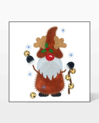 GO! Reindeer Gnome Embroidery by V-Stitch Designs 