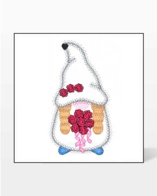 GO! Gnome Bride Embroidery by V-Stitch Designs